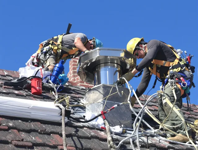 Protective chimney cap installed by Westminster Chimney Sweep in Westminster, CA
