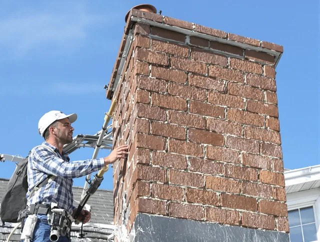 Brickwork for a chimney rebuild by Westminster Chimney Sweep in Westminster, CA