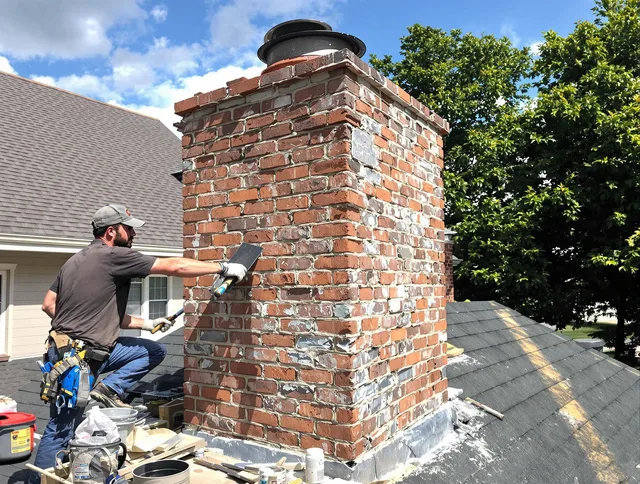 Completed chimney rebuild by Westminster Chimney Sweep in Westminster, CA