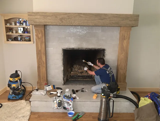 Detailed creosote removal process by Westminster Chimney Sweep in Westminster, CA