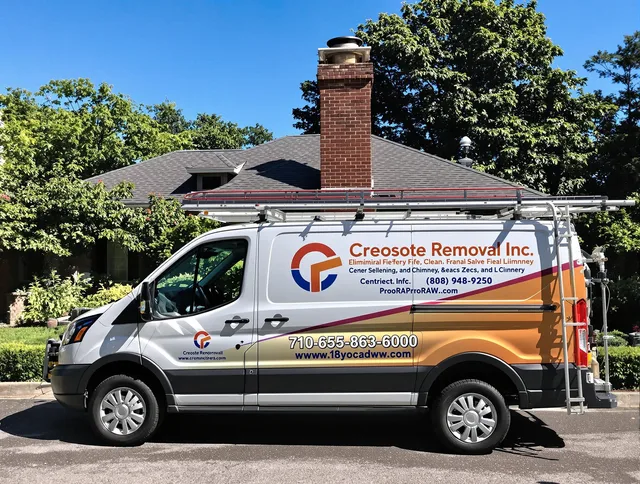 Westminster Chimney Sweep technician removing creosote safely in Westminster, CA