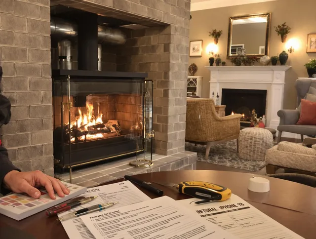 Westminster Chimney Sweep verifying fireplace safety measures in Westminster, CA