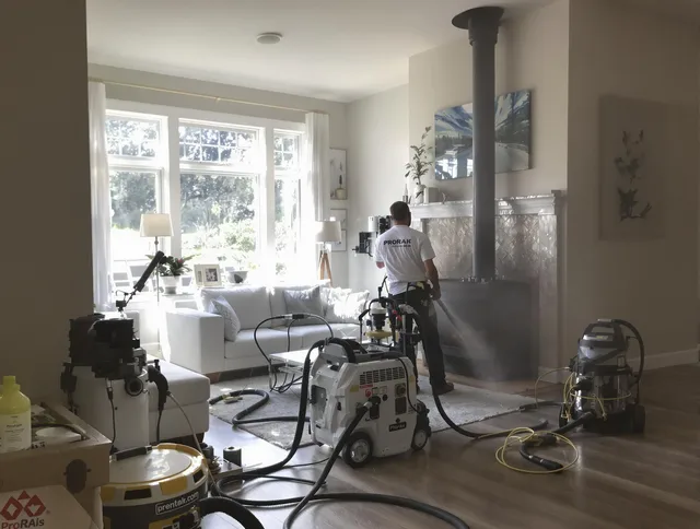 Soot removal service by Westminster Chimney Sweep for a fireplace in Westminster, CA